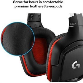 تصویر هدفون مخصوص بازی لاجیتک مدل G332 ا Logitech G332 Gaming Headphones Logitech G332 Gaming Headphones
