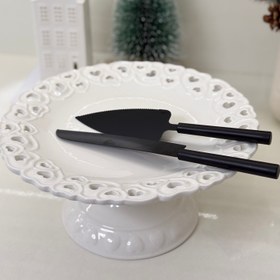 تصویر استند کیک سفید ساده وارداتی 