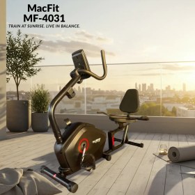 تصویر دوچرخه ثابت مبله پشتی‌دار مدل MF4031 