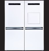 تصویر یخچال فریزر دوقلو ام جی آی مدل 6015 با هوم بار و رنگ نقره ای 