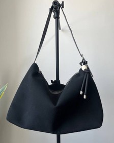 تصویر کیف دوشی بزرگ جیر زنانه مدل شانی 