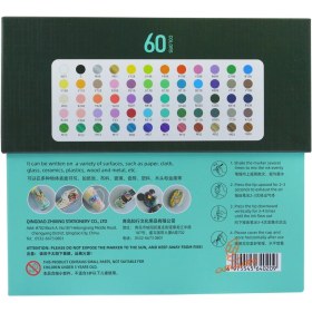 تصویر ماژیک اکریلیک 60 رنگ 1002 ULEBBE 