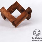 تصویر پایه ذوزنقه‌ای چوبی 