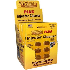 تصویر بسته 6 عددی قرص انژکتور شوی و مکمل سوخت داینوتب مدل Dyno-tab Plus Injector Cleaner 