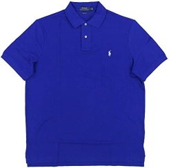 تصویر Polo Ralph Lauren Mesh Polo Shirt, Dress Shirt Blue, XL 