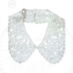 تصویر یقه گیپور آماده مجلسی گیپور