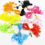 تصویر بند آویز گیفت ابریشمی (نخ پلمب) (بند اتیکت) (صد تایی) 