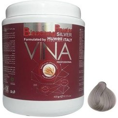 تصویر پودر دکلره نقره‌ای 400 گرم وینا Vina Silver Bleaching Powder 400g