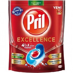 تصویر قرص ماشین ظرفشویی 4 در 1 پریل مدل EXCELLENCE بسته 40 عددی PRIL EXCELLENCE 4IN1 DISHWASHER TABS 40PCS