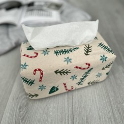 تصویر جای دستمال کاغذی طرح کریسمس 