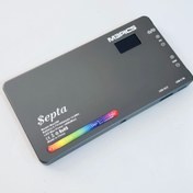 تصویر نور ثابت فلات مدل سپتا Septa Max 360 RGB LED به همراه کیف و پایه ( گارانتی M3Pics ) 