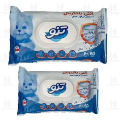 تصویر دستمال مرطوب آنتی باکتریال تنو بسته ۶۰ عددی 