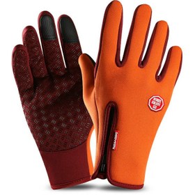 تصویر دستکش ویند استاپر تمام پنجه دارای تاچ سر انگشتان HKXY - آبی / L ا HKXY Full Claw Windstopper Gloves with Touch Fingertips HKXY Full Claw Windstopper Gloves with Touch Fingertips