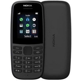 تصویر گوشی ساده Nokia مدل 105 گوشی موبایل دو سیم نوکیا مدل 105 ظرفیت 4GB مشکی