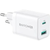 تصویر شارژر دیواری راوپاور مدل RP-PC168 ا RavPower RP-PC168 20W 2-Port Wall charger RavPower RP-PC168 20W 2-Port Wall charger