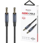 تصویر کابل aux یسیدو مدل YESIDO yau43 AUDIO CABLE Dual 3.5MM AUX Cable with HD Call YESIDO YAU43