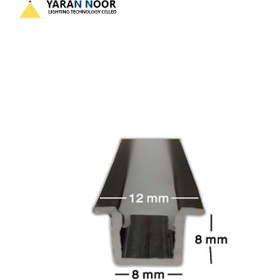 تصویر پروفیل کد 42 - شاخه های 3 و 6 متری / سفید، مشکی، نقره ای و سفارشی شده Aluminum linear code 42