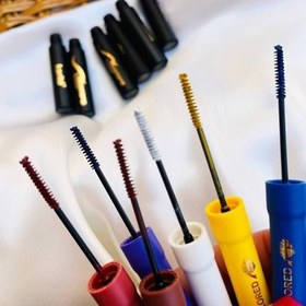 تصویر ریمل رنگی کاریته رنگ زرد karite mascara yellow ریمل چشم زرد قناری ریمل 24 ساعته رنگی ریمل زرد رنگ ریمل استخری رنگی 