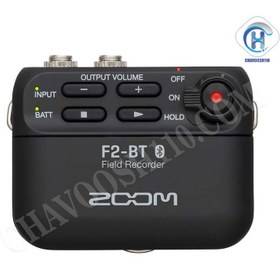 تصویر رکوردر ضبط کننده صدا و میکروفون یقه ای زوم مدل F2 Zoom F2