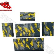 تصویر کاور تنه دوچرخه مدل پلنگی مجموعه ۵ عددی 