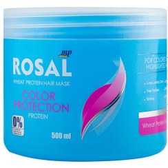 تصویر ماسک مو تثبیت کننده موهای رنگ شده و هایلایت روزال (ROSAL) حجم 500 میلی لیتر Stabilizing hair mask for dyed hair and highlighting Rosal 500 ml