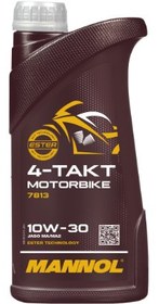 تصویر روغن 1 لیتری مانول 10W-30 MANNOL 4-Takt Motorbike 10W-30 7812