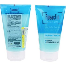 تصویر کرم شستشوی صورت رزاکلین مناسب پوست خشک و معمولی 150 میلی لیتر Rosaclin Face Wash Gel Cream 150ml