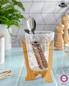 تصویر جا قاشق رمنس الماس پایه چوب Betony 