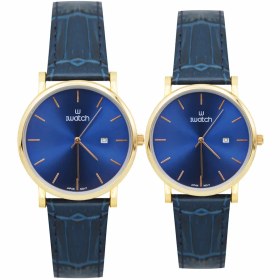 تصویر ساعت مچی عقربه ای ست زنانه و مردانه آی واچ مدل 190002 