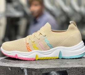 تصویر کفش اسپرت اسکیچرز جورابی زنانه رنگین کمان Rainbow skechers Rainbow skechers