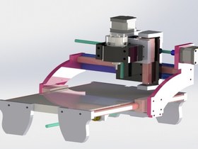 تصویر دستگاه سی ان سی پی سی بی (CNC PCB) مدل نانو 