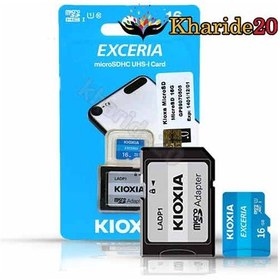 تصویر قیمت رم میکرو 16گیگ با خشاب KIOXIA EXCERIA 