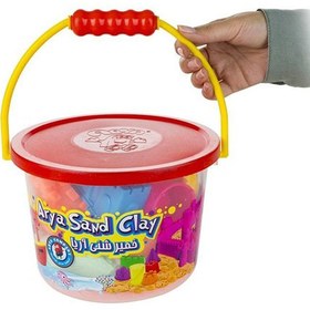 تصویر خمیر شنی آریا مدل 1080 وزن ۱ کیلوگرم با ابزار 