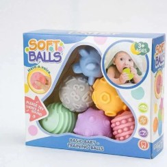 تصویر توپ حسی لمسی نوزاد، پک شش تایی و پک سه تایی - شش تایی 