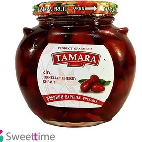 تصویر مربای زغال اخته تامارا (TAMARA) ا cornelian cherry jam cornelian cherry jam