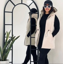 تصویر پافر کلاهدار کمر گتر سیلیکونی 