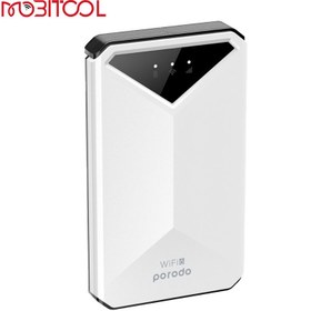 تصویر مودم جیبی 4G/LTE پرودو Porodo 4G LTE & WiFi 6 Pocket Router PD-PT4GRWD-WH 