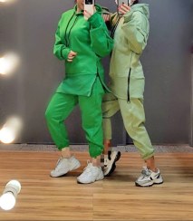 تصویر ست هودی بغل زیپ و جاگر h03 