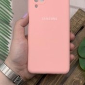 تصویر قاب سیلیکونی اورجینال برای Samsung Galaxy A12/M12 - صورتی Silicone mobile case for Galaxy A1212