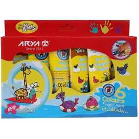 تصویر رنگ انگشتی 6 رنگ آریا مدل 7015 