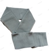 تصویر کشبافت یقه وآستین آماده طوسی