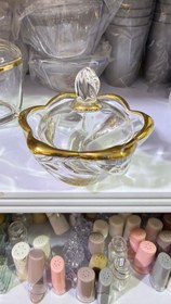 تصویر قندان لب طلا 