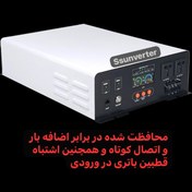 تصویر اینورتر با ورودی ۱۱۰ ولت dc به ۲۲۰ ولت Ac سینوسی خالص ۳۰۰۰ وات Inverter with input 110 volt dc to 220 volt ac pure sine 3000 watts