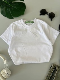 تصویر تیشرت سفید ساده 