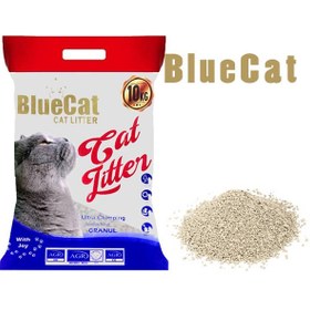 تصویر خاک گربه ساده بلوکت 10 کیلوگرم ( ارسال فقط تهران ) blue cat simple cat litter 10 kg