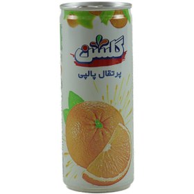 تصویر گلشن آبمیوه قوطی پالپ دار پرتقال 240cc 