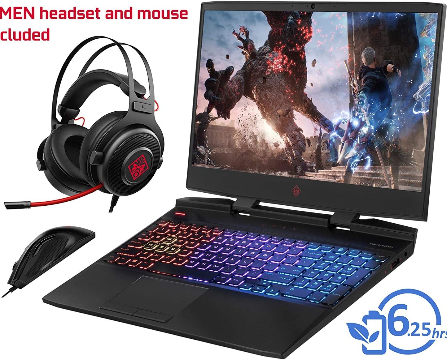 15.6 HP OMEN 15 Intel Core i7 9750H 32GB DDR4 1TB NVMe SSD 1TB HDD NVIDIA GeForce GTX 1660 Ti