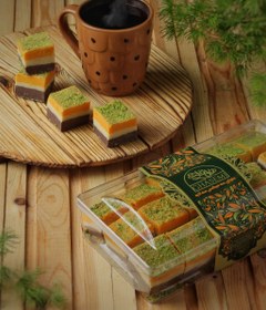 تصویر حلوای میکس سه لایه 