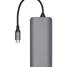 تصویر هاب تایپ سی 12 پورت فلزی ویوو WiWU Alpha 12 in 1 Usb Type C Hub 