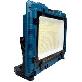 تصویر نور افکن شارژی خورشیدی 400 وات مدل W8109-2 قدرت نوردهی خیلی بالا W8109-2 400W rechargeable solar projector light